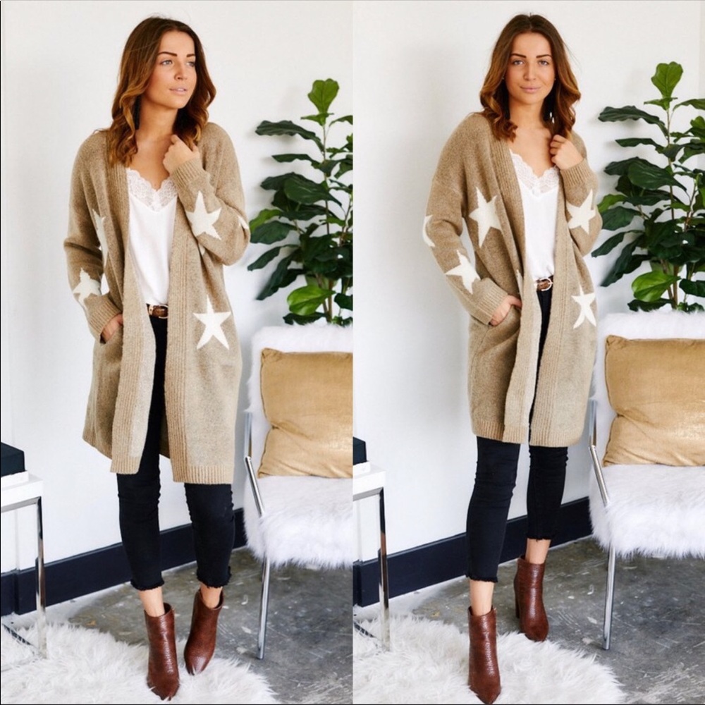Blank NYC Count Your Stars Longline Cardigan BNWT - Picture 2 of 11